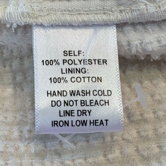 Promesa Corduroy Shacket Shirt Jacket Small Off White Long Sleeve Button Front - Picture 8 of 9